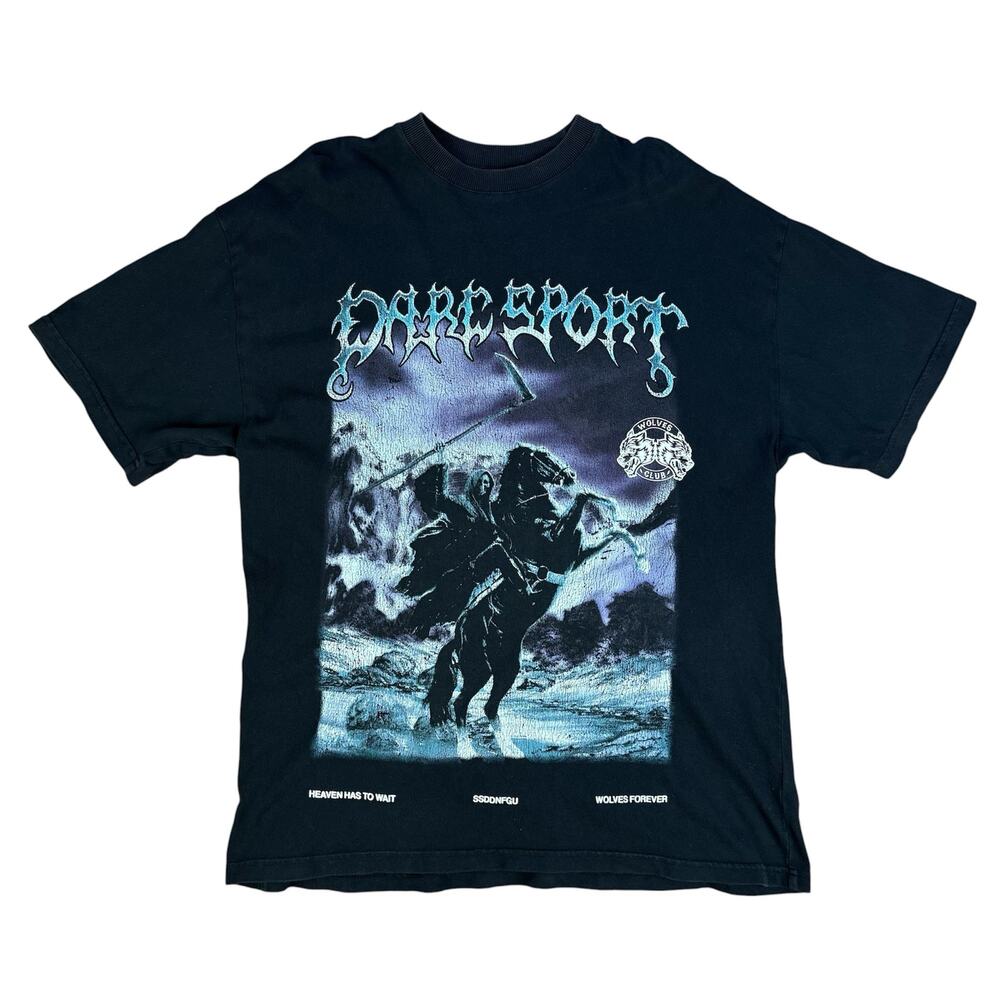 Darc Sport Not Today Heaven Has to Wait Tee Shirt Sz M